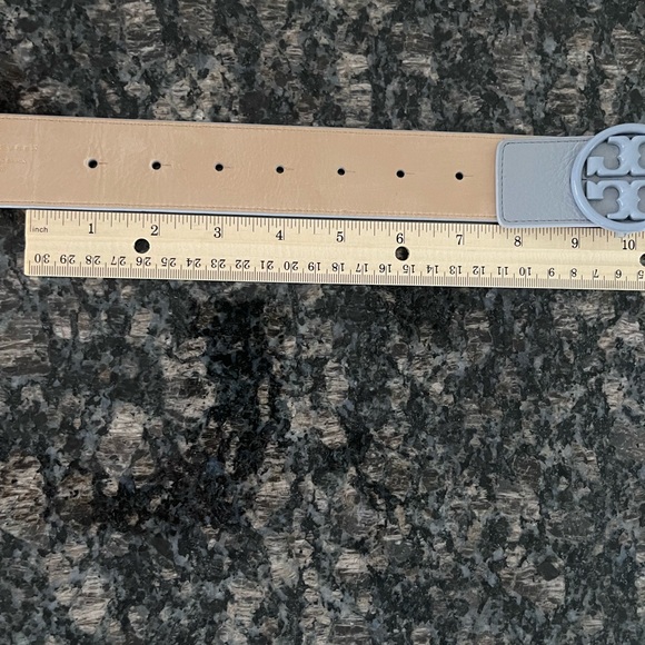 Periwinkle, blue Tory Burch logo belt size medium - Picture 4 of 5